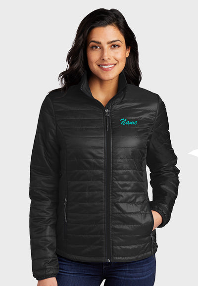 Kristen Chasnis Dressage Port Authority® Packable Down Jacket - Ladies + Mens Sizes, 2 Color Options