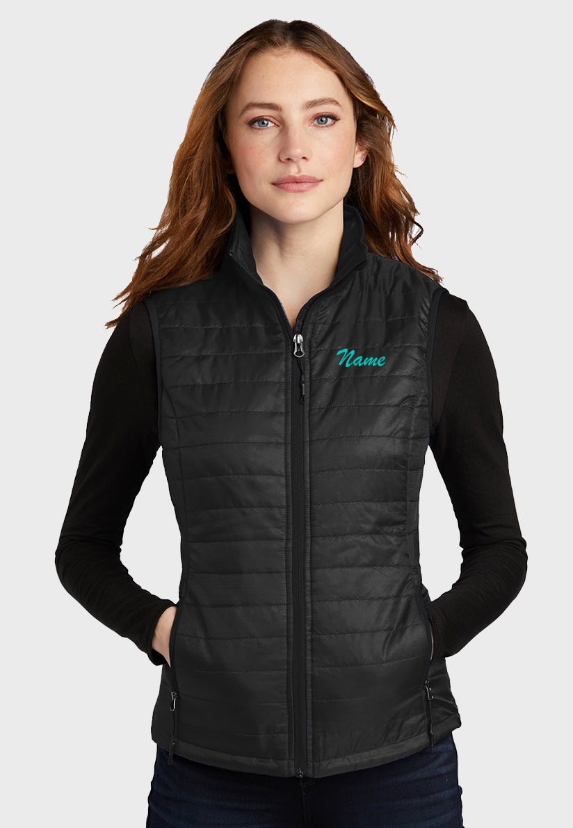 Kristen Chasnis Port Authority® Ladies Packable Down Vest, 2 Color Options