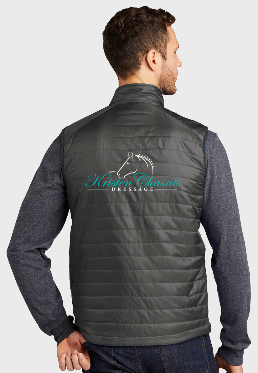 Kristen Chasnis Dressage Port Authority® Mens Packable Puffy Vest - 2 Color Options