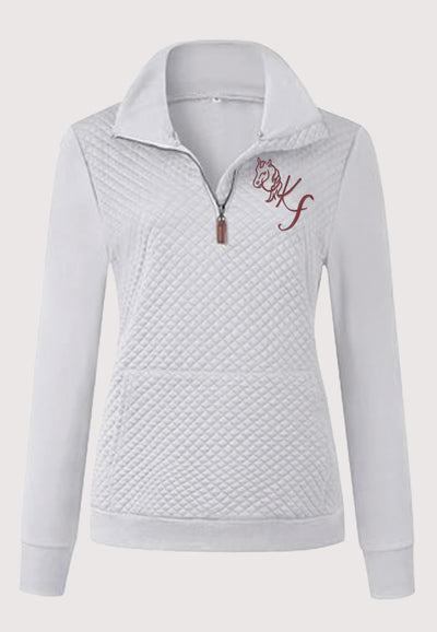 Kerivan Farms BTFBM Ladies Quilted 1/4 Zip Sweatshirt, 2 Color Options