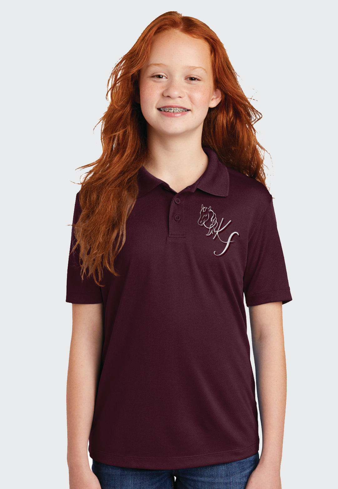 Kerivan Farms Sport-Tek® Youth PosiCharge® RacerMesh® Polo - 2 Color Options