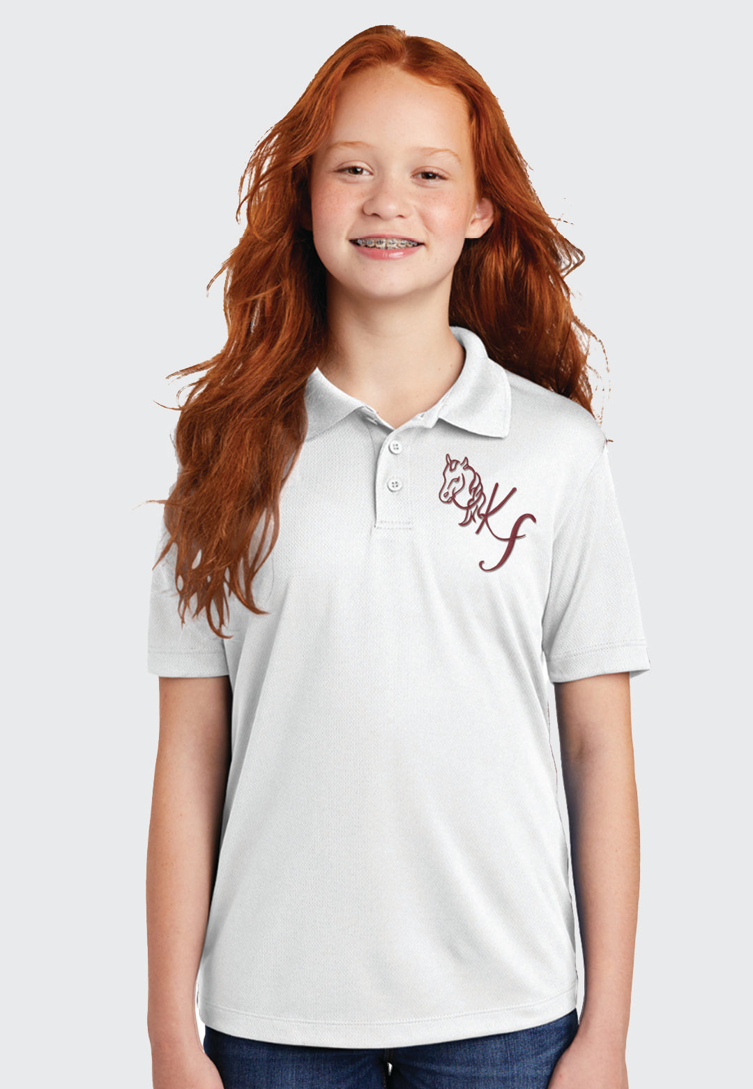 Kerivan Farms Sport-Tek® Youth PosiCharge® RacerMesh® Polo - 2 Color Options