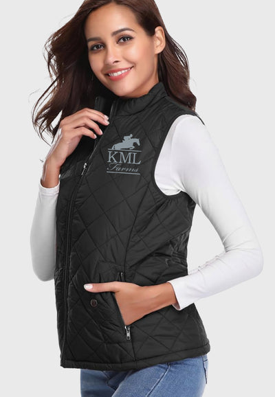 KML Farms Fuinloth Women's Quilted Vest, 2 Color Options