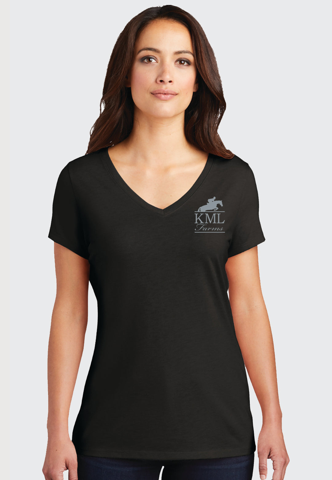KML Farms District ® Women’s Perfect Tri ® V-Neck Tee, 2 Color Options