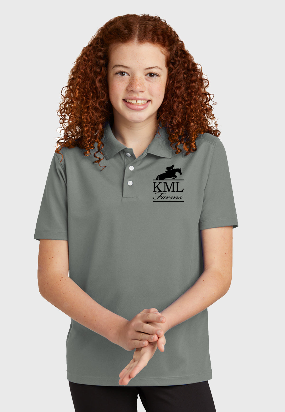 KML Farms Sport-Tek® Youth (Unisex) UV Micropique Polo, 2 Color Options