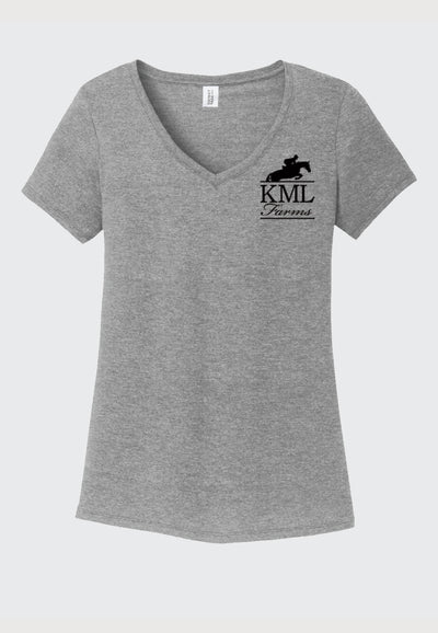 KML Farms District ® Women’s Perfect Tri ® V-Neck Tee, 2 Color Options