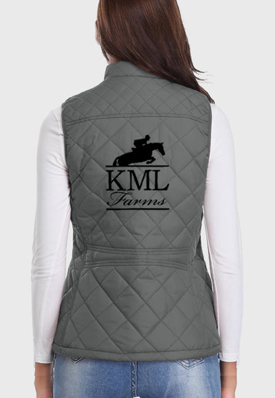 KML Farms Fuinloth Women's Quilted Vest, 2 Color Options