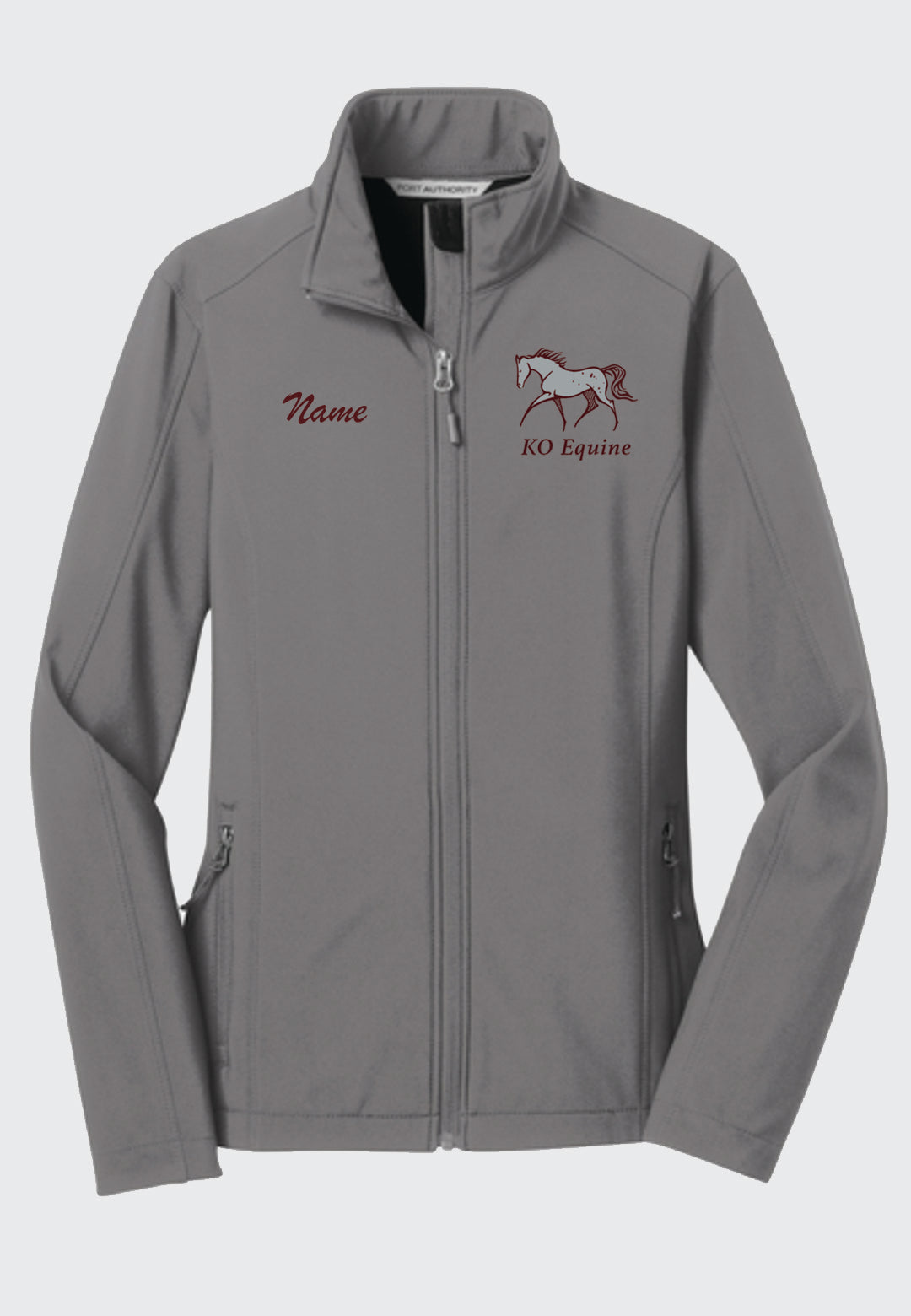 KO Equine Port Authority® Core Grey Soft Shell Jacket - Men's/Ladies/Youth
