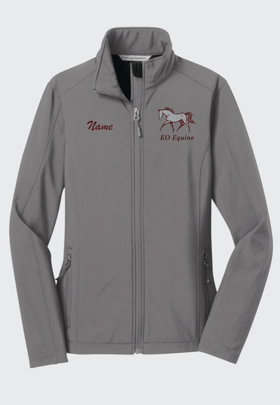 KO Equine Port Authority® Core Grey Soft Shell Jacket - Men's/Ladies/Youth