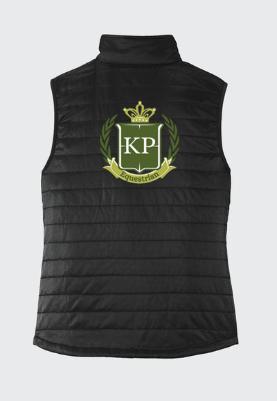 KP Equestrian Port Authority® Black Packable Puffy Vest - Ladies/Mens Styles