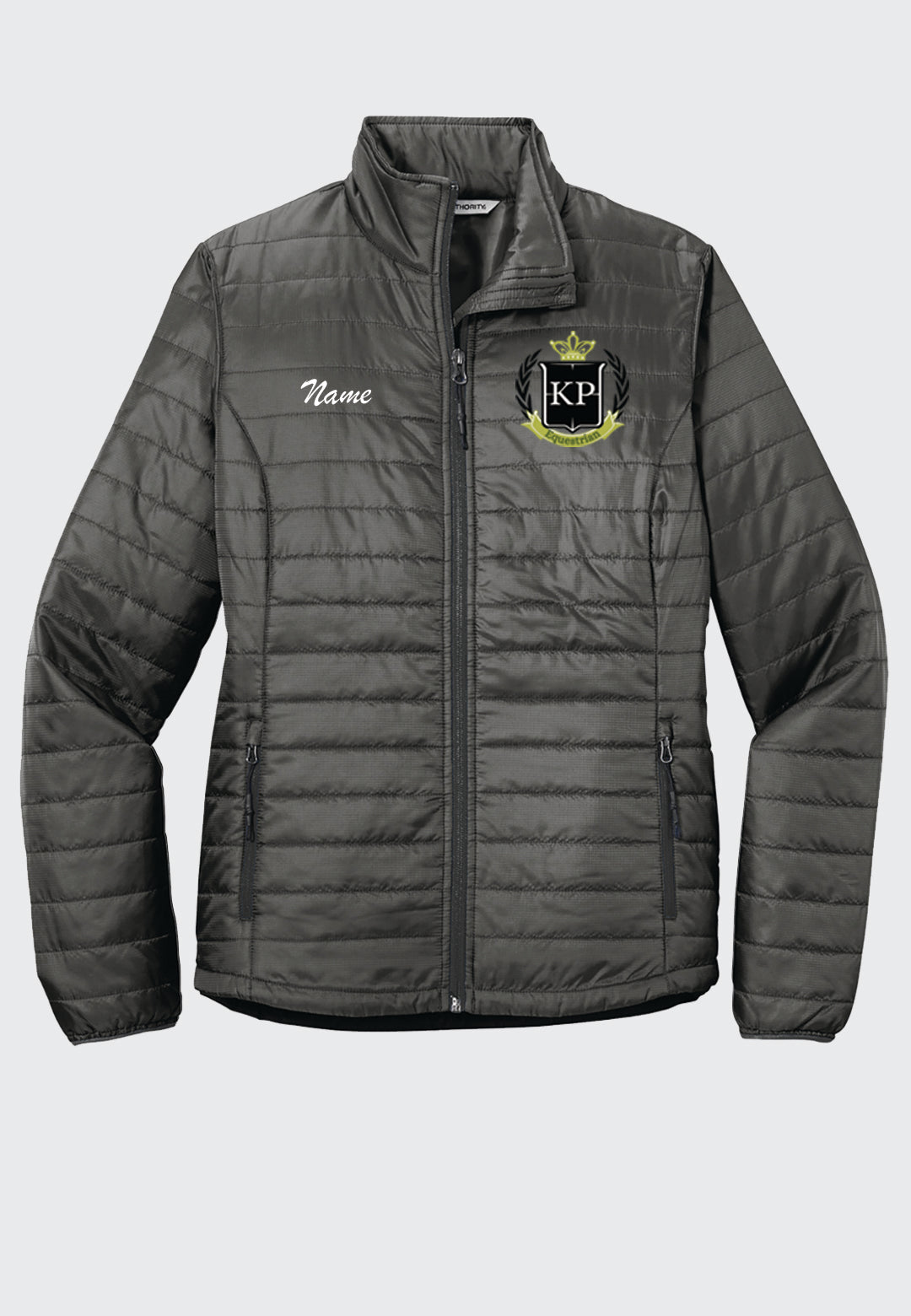 KP Equestrian Port Authority® Grey Packable Puffy Jacket - Ladies + Mens Styles
