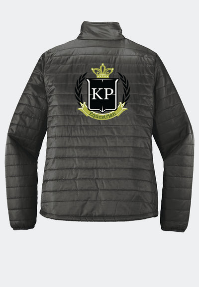 KP Equestrian Port Authority® Grey Packable Puffy Jacket - Ladies + Mens Styles