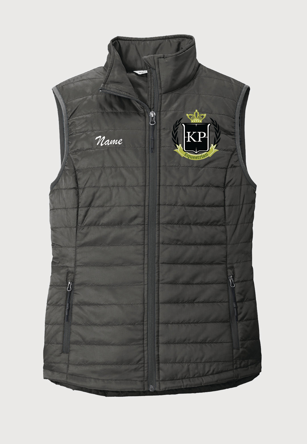 KP Equestrian Port Authority® Grey Packable Puffy Vest - Ladies/Mens Styles