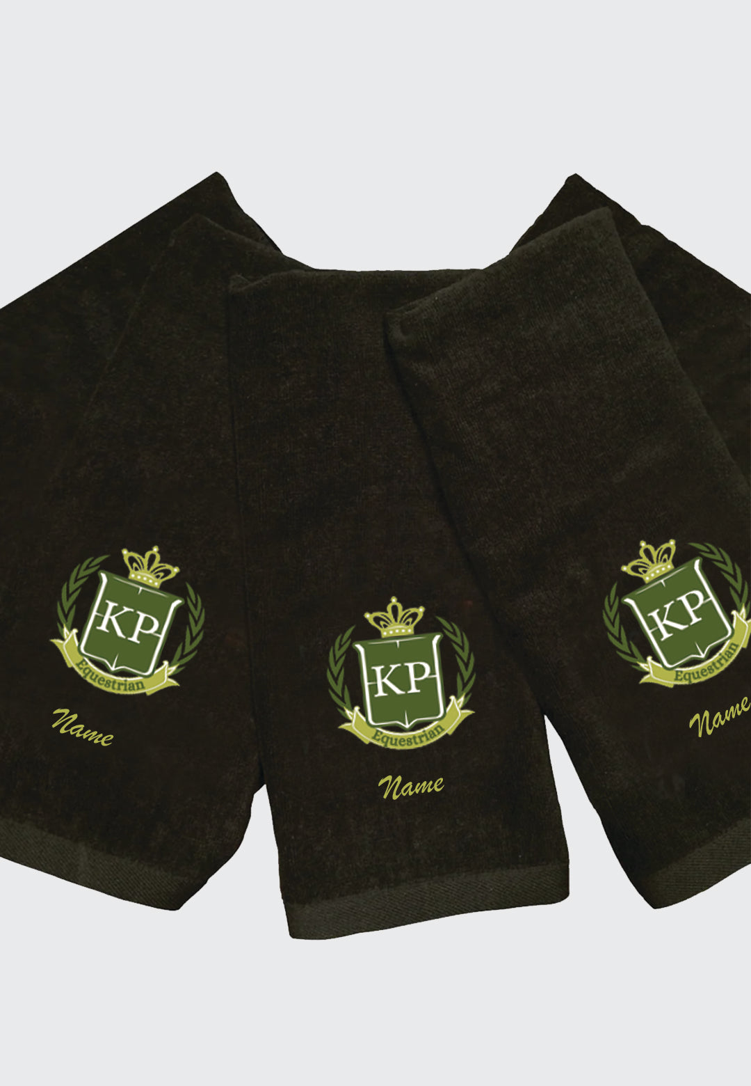 KP Equestrian Port Authority® Black Sport Towel