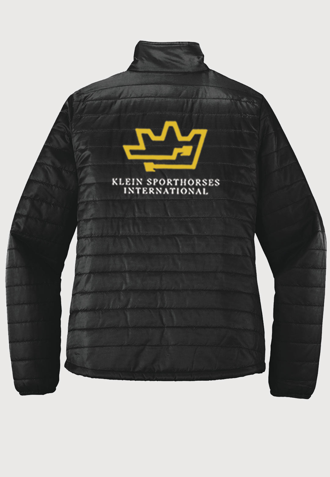 Klein Sporthorses International  Port Authority® Packable Puffy Jacket - Ladies + Mens Sizes/Black