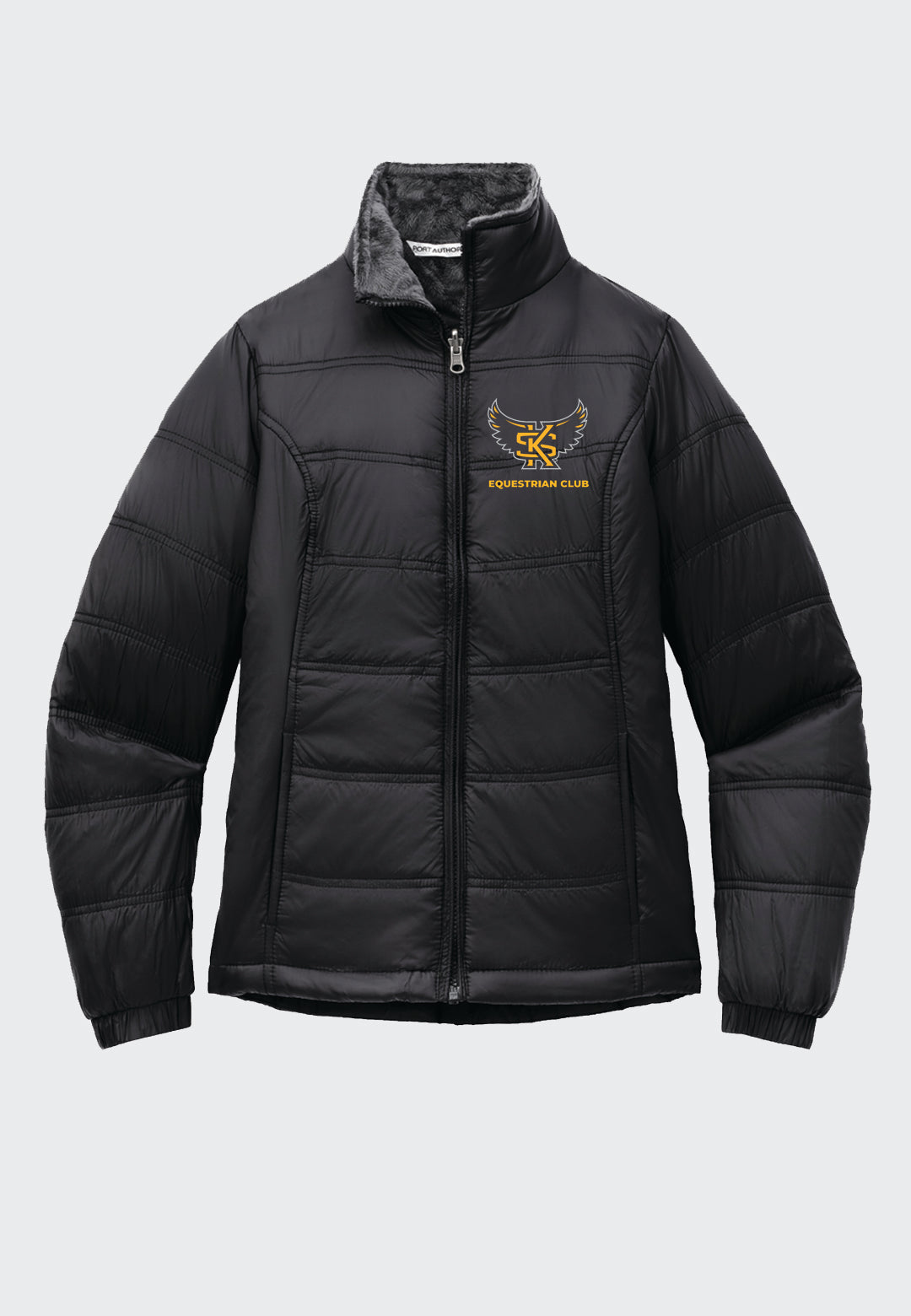 LSU Equestrian Team Port Authority® Ladies Black Colorblock 3-in-1 Jacket