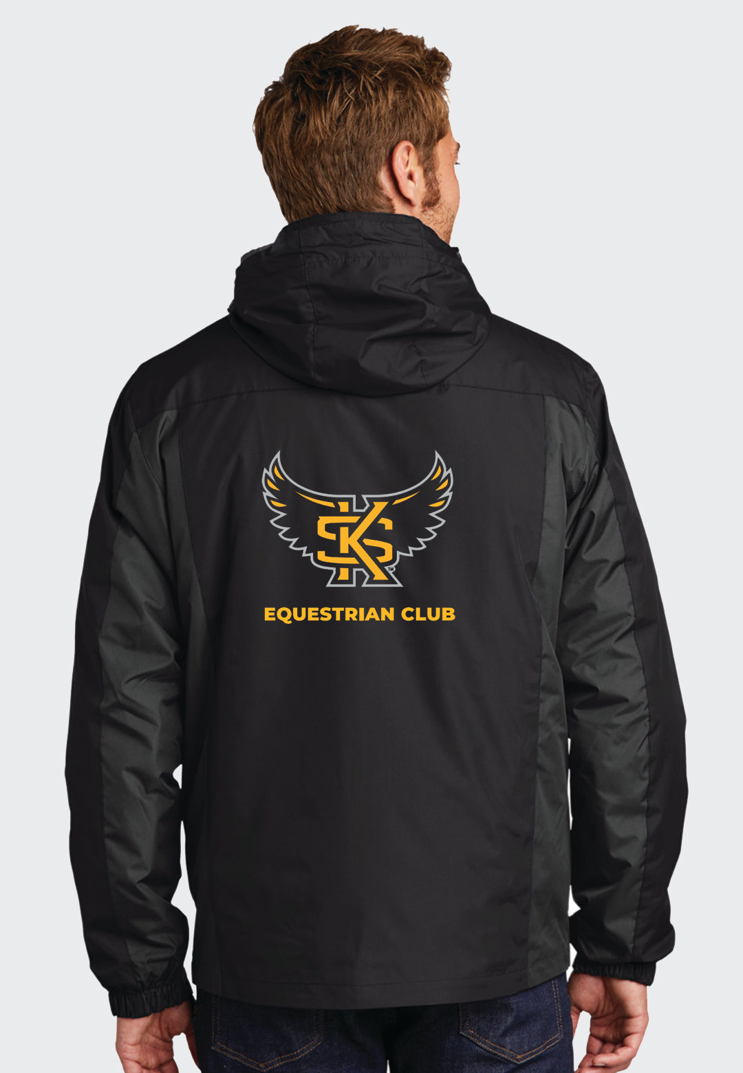KSU Equestrian Team Port Authority® Mens Black Colorblock 3-in-1 Jacket