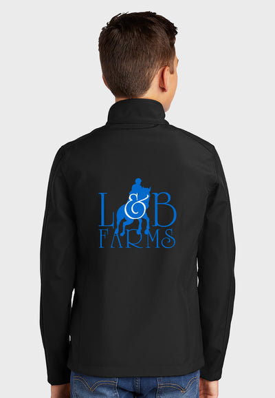 L & B Farms Port Authority® Youth Core Black Soft Shell Jacket