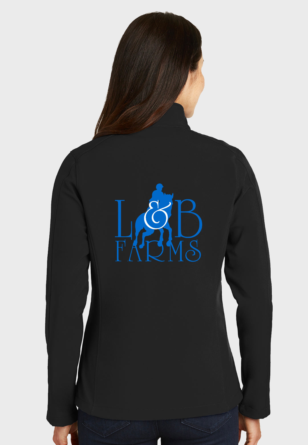 L & B Farms Port Authority® Core Navy Soft Shell Jacket - Ladies Sizes, 2 Color Options