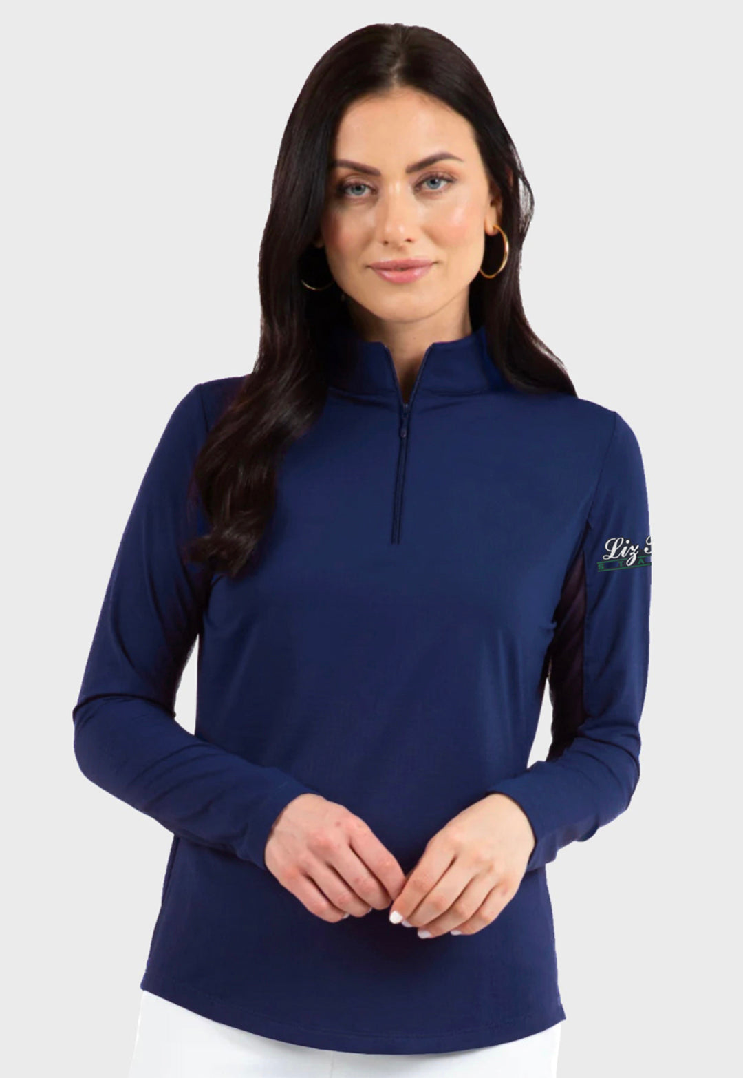 Liz Bolton Stables IBKÜL's Ladies + Girls Long Sleeve Zip Mock Neck - 2 Color Options