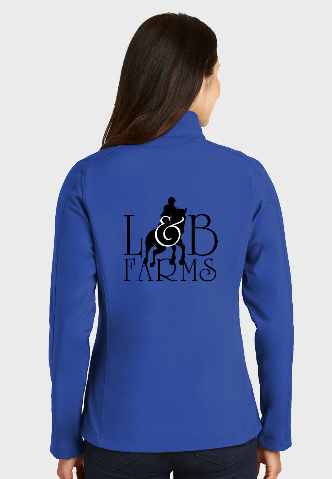 L & B Farms Port Authority® Core Navy Soft Shell Jacket - Ladies Sizes, 2 Color Options