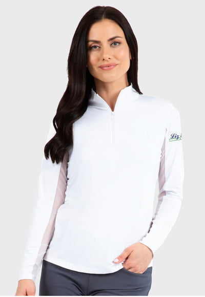 Liz Bolton Stables IBKÜL's Ladies + Girls Long Sleeve Zip Mock Neck - 2 Color Options