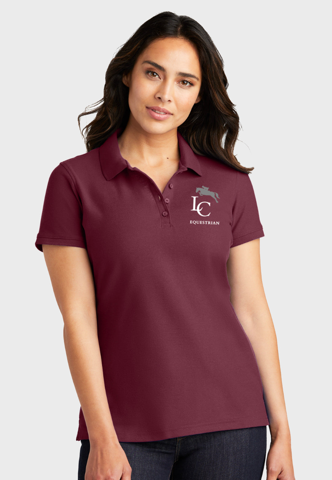 Loomis Chaffee equestrian Port Authority® Core Classic Pique Polo - Ladies + Mens