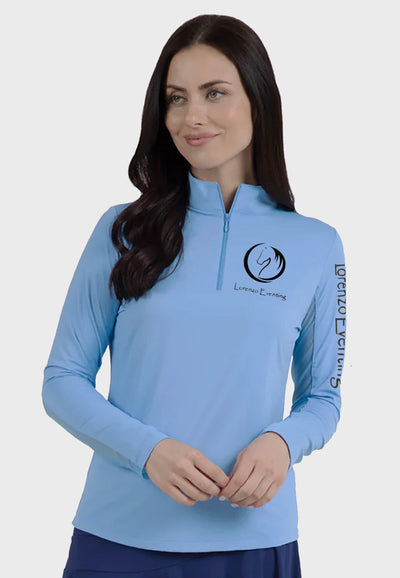 Lorenzo Eventing IBKÜL's Ladies Long Sleeve Zip Mock Neck