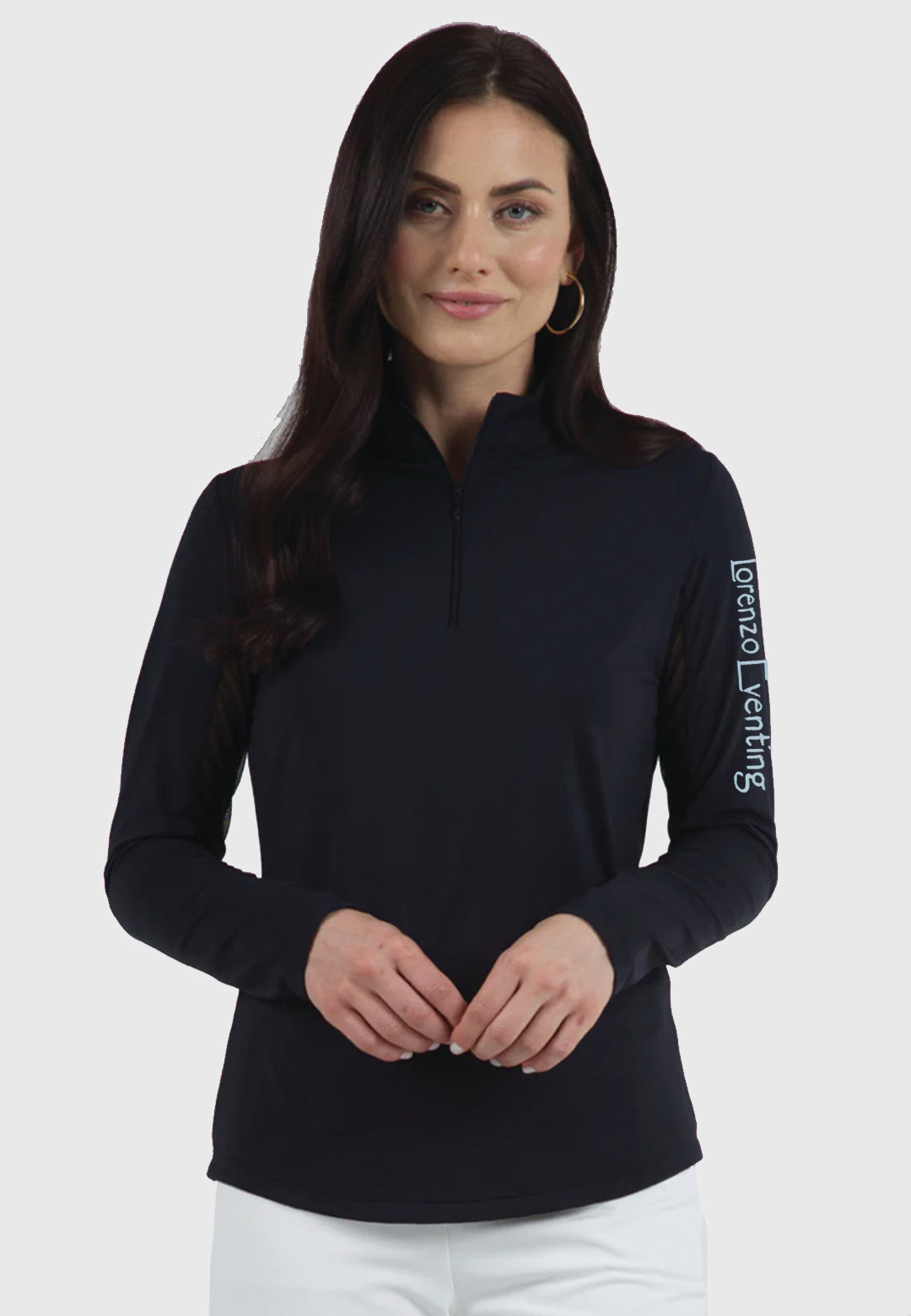 Lorenzo Eventing IBKÜL's Ladies Long Sleeve Zip Mock Neck