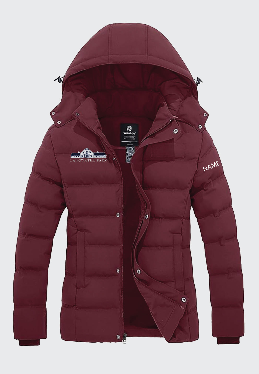 Langwater Farm Wantdo Ladies Winter Jacket with Removable Hood, 2 Color Options