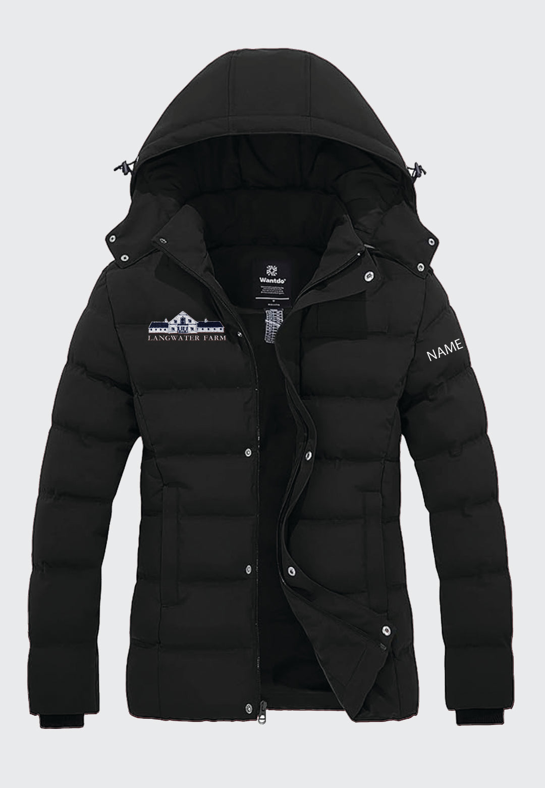 Langwater Farm Wantdo Ladies Winter Jacket with Removable Hood, 2 Color Options