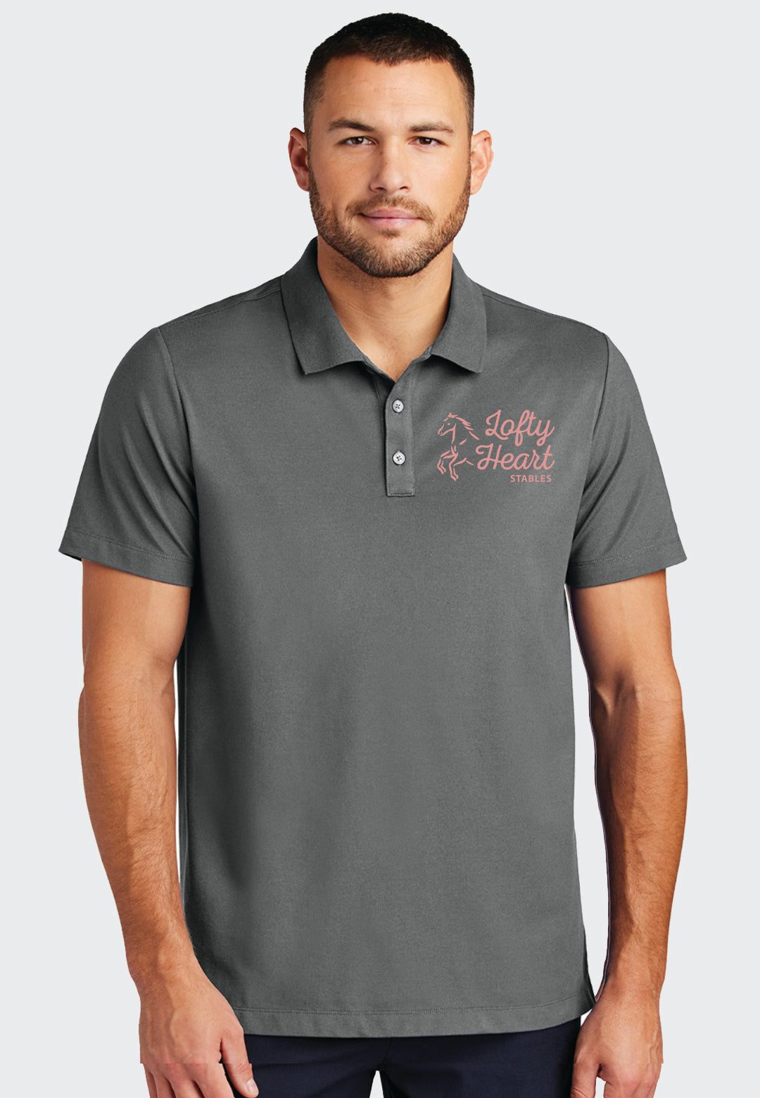 Lofty Heart Stables Mercer+Mettle™ Men’s Stretch Pique Polo, 3 Color Options