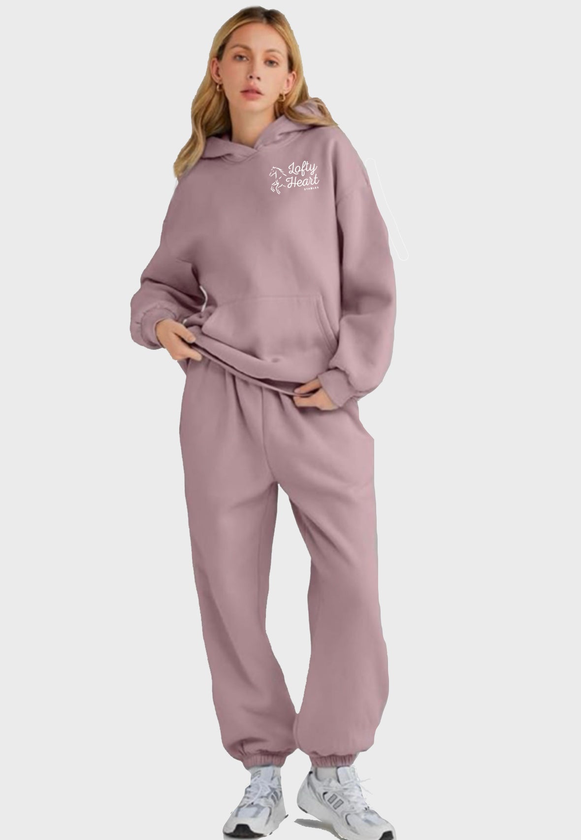 Lofty Heart Stables 2-PIECE LOUNGE HOODIE OVERSIZED SWEATSUIT SET