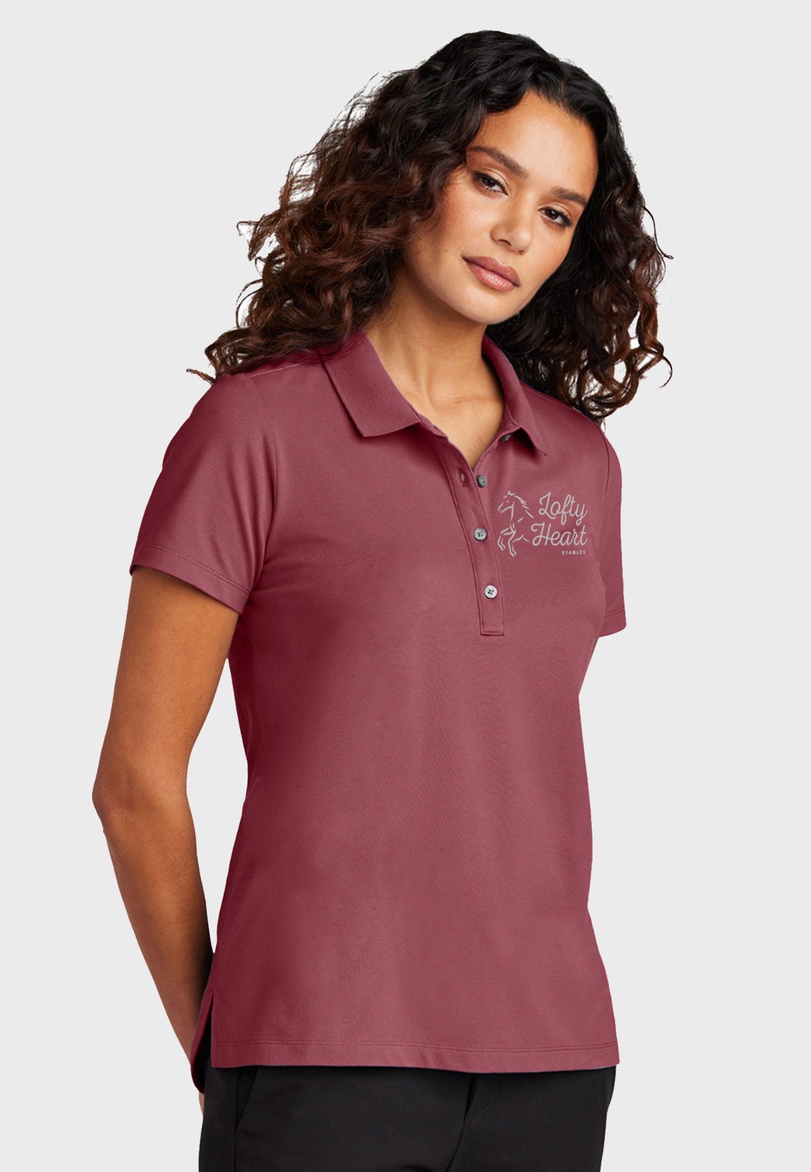 Lofty Heart Stables Mercer+Mettle™ Women’s Stretch Pique Polo, 3 Color Options