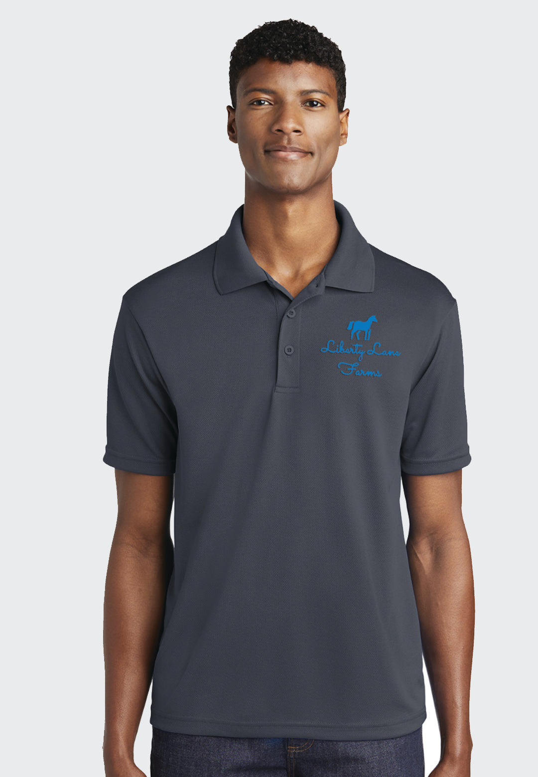 Liberty Lane Farms Sport-Tek® PosiCharge® RacerMesh® Polo - Ladies + Mens Styles, 2 Color Options