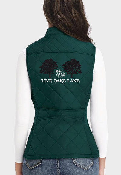 Live Oaks Lane Farm LONGKING Ladies Lightweight Quilted Vest, 2 Color Options