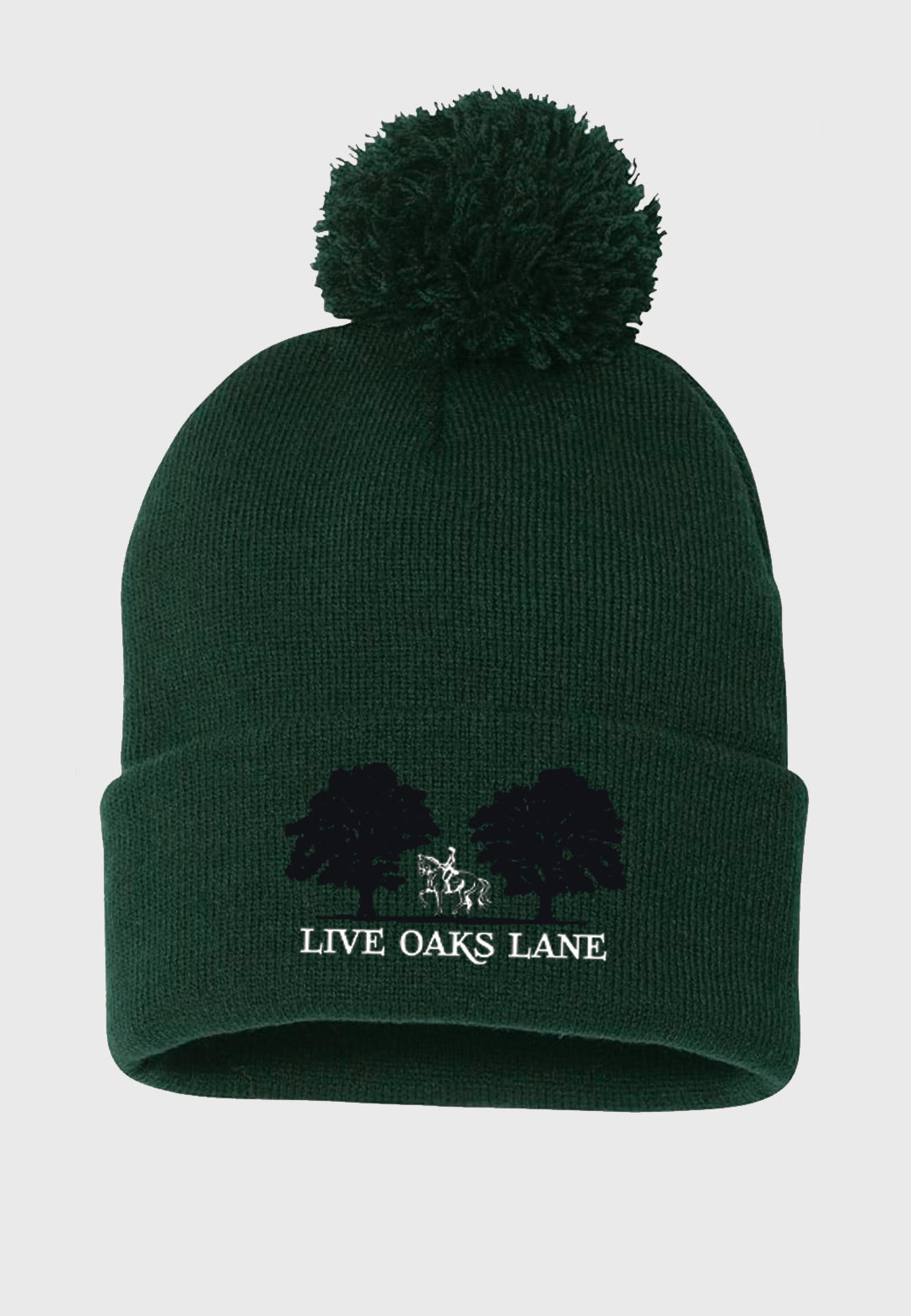 Live Oaks Lane Sportsman Pom-Pom 12" Knit Beanie