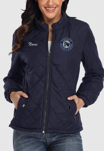 Legacy Hunters + Jumpers PEIQI Ladies Quilted Jacket, 2 Color Options