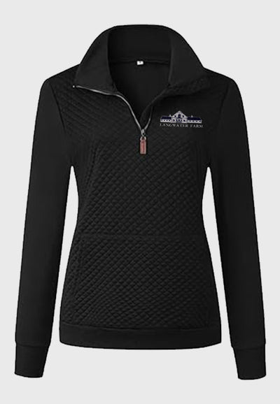 Langwater Farm BTFBM Ladies Quilted 1/4 Zip Sweatshirt, 2 Color Options
