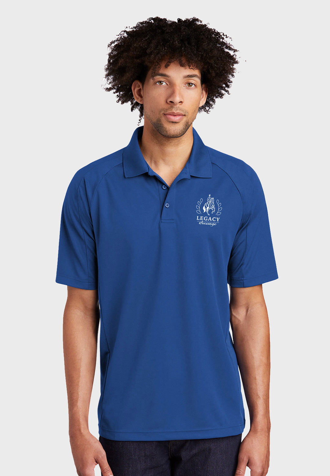 Legacy Dressage Sport-Tek® Mens Dri-Mesh® Pro Polo - Royal