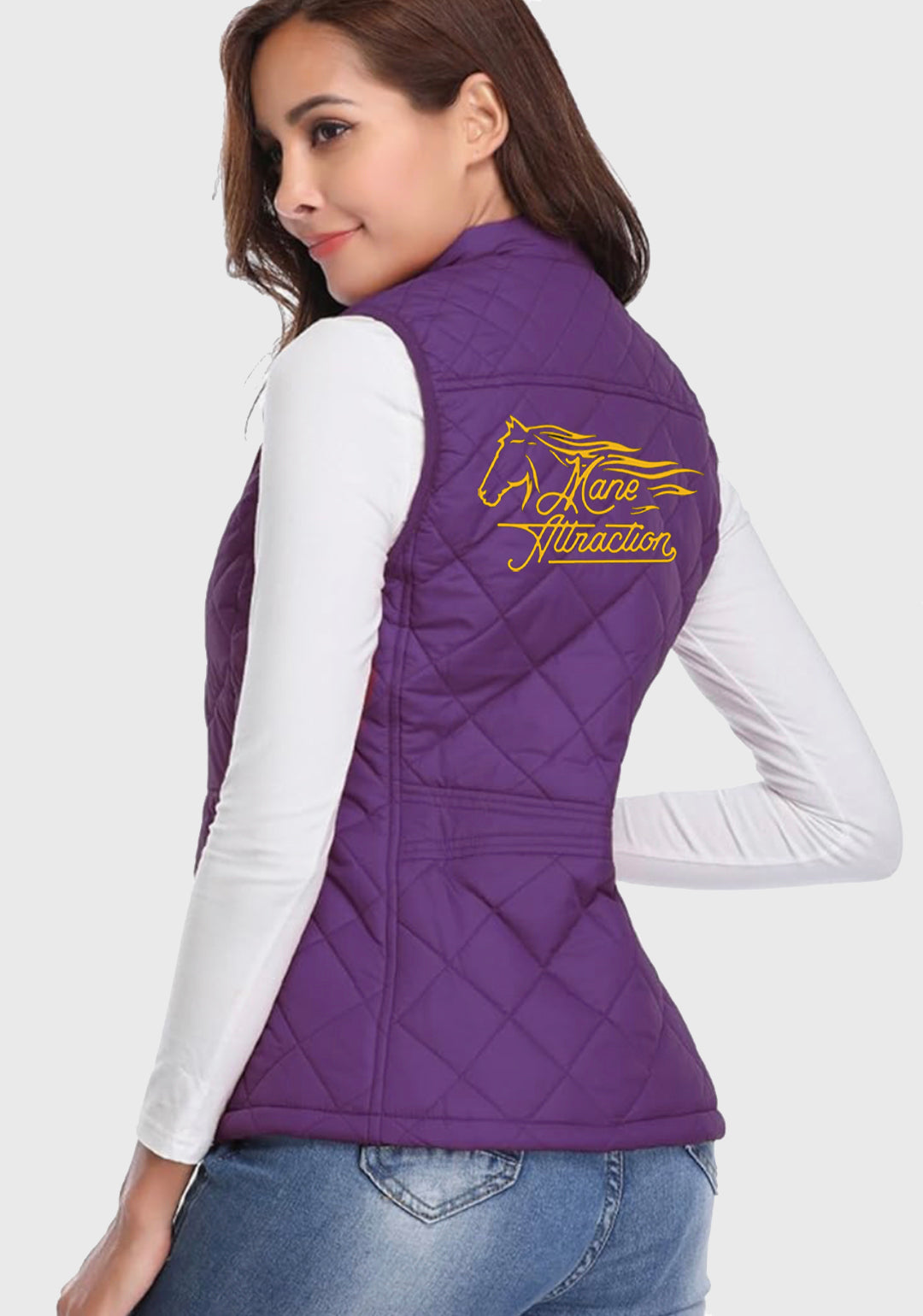 Mane Attraction LONGKING Ladies Lightweight Quilted Vest