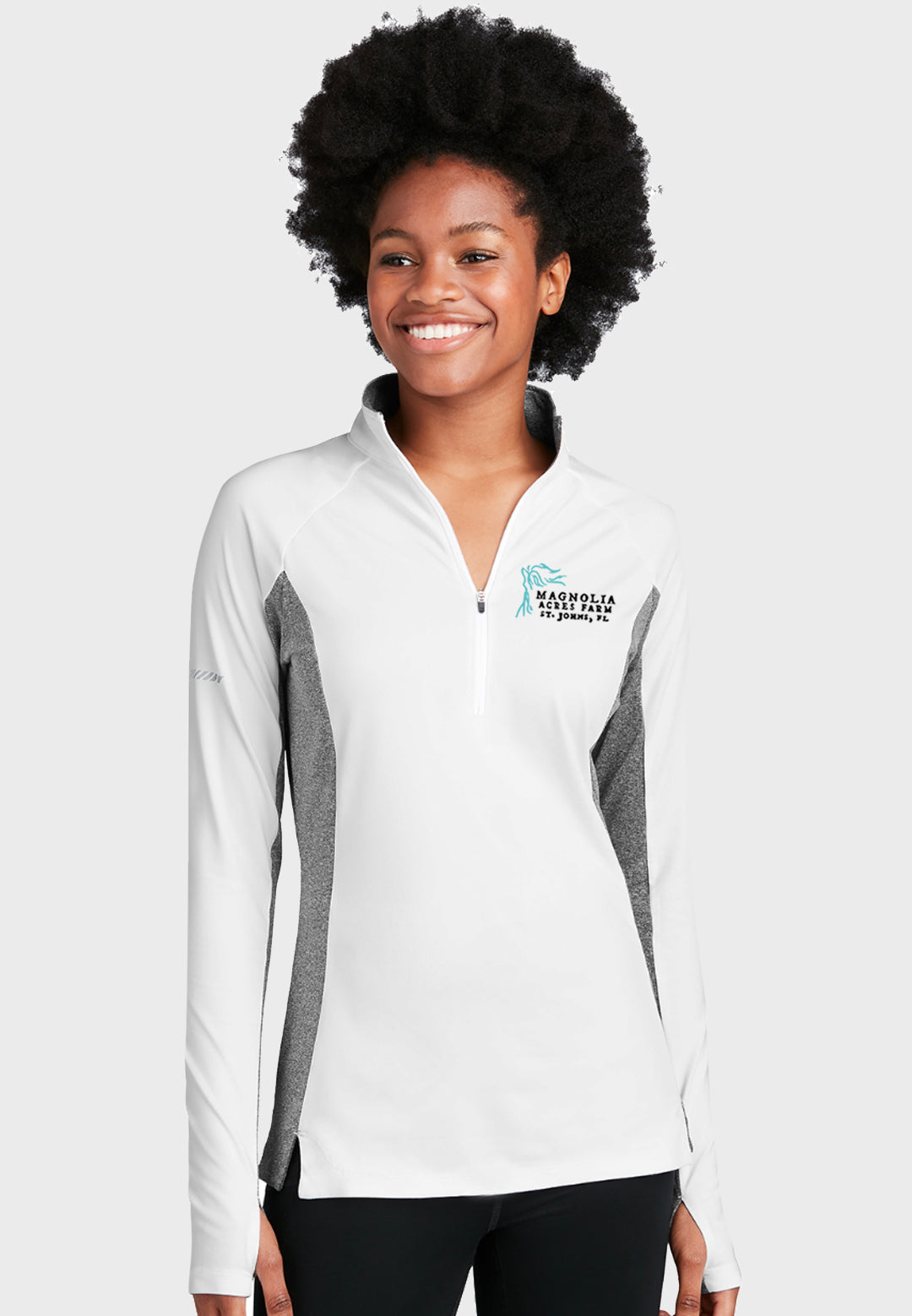 Magnolia Acres Farm Sport-Tek® Ladies Sport-Wick® Stretch Contrast 1/2-Zip Pullover - 2 Color Options