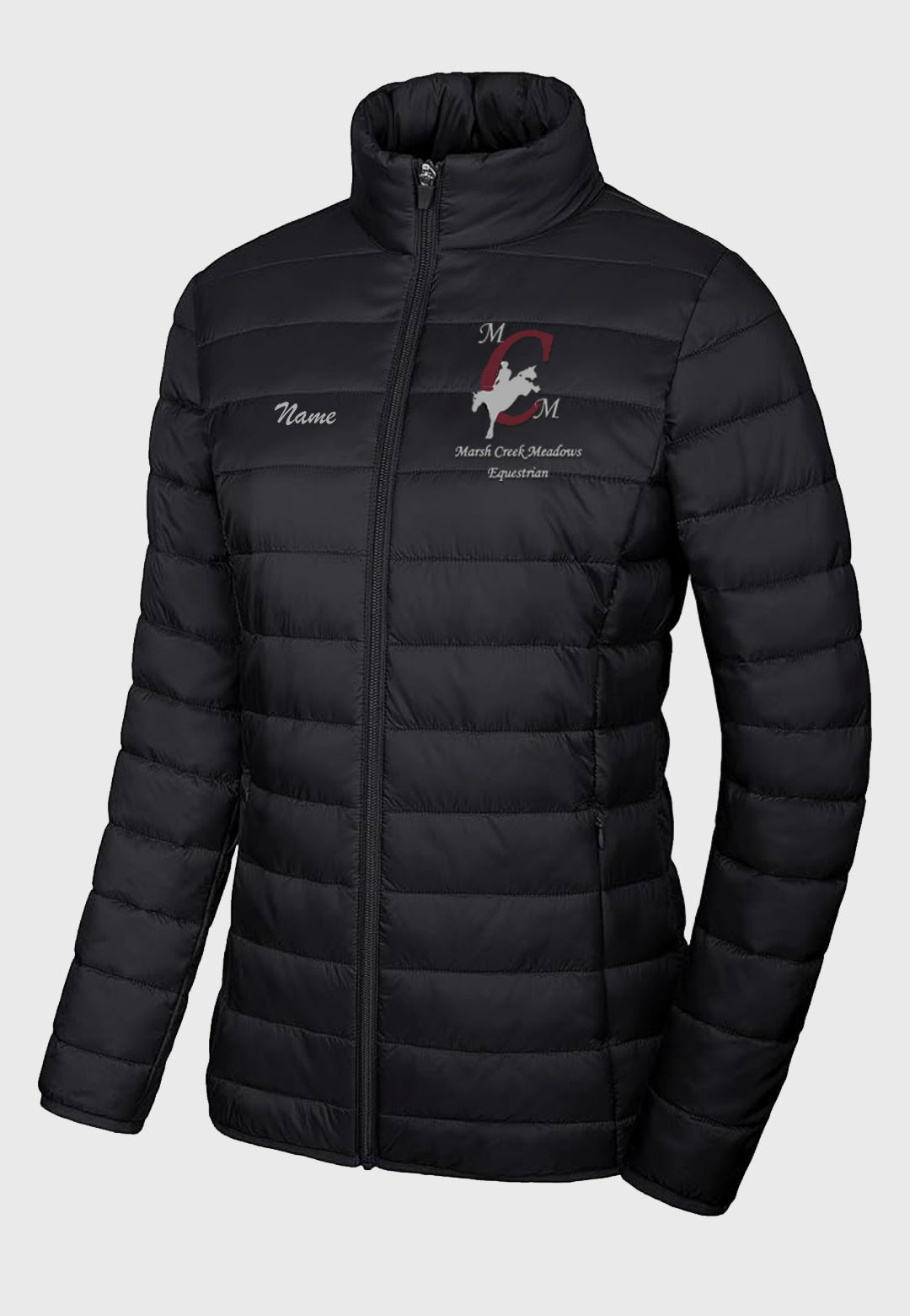 Marsh Creek Meadows Equestrian MAGCOMSEN Ladies Lightweight Puffer Jacket