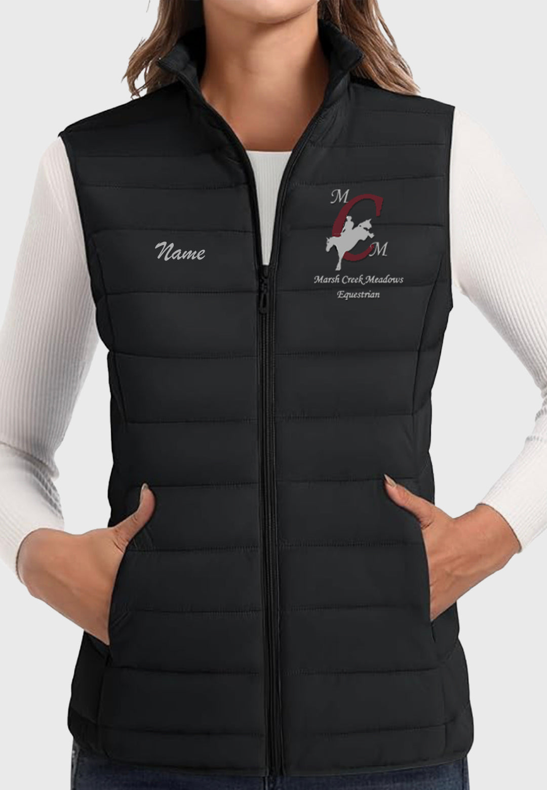 Marsh Creek Meadows Equestrian MAGCOMSEN Lightweight Women's Puffer Vest