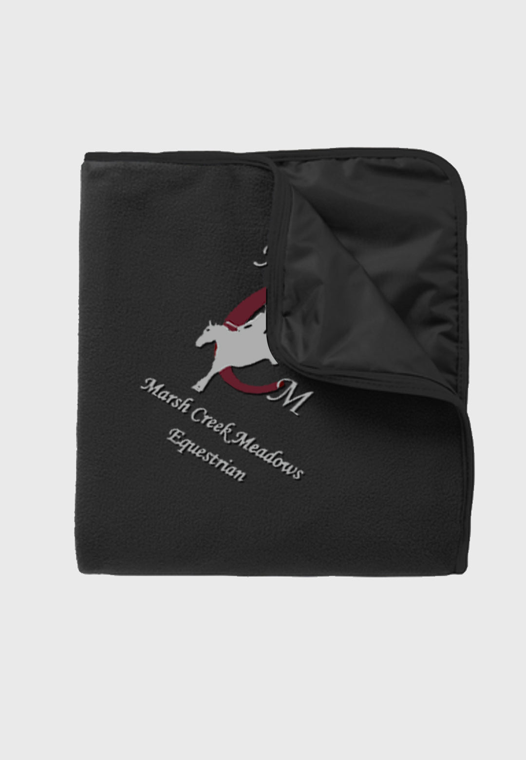 Marsh Creek Meadows Equestrian Port Authority® Fleece & Poly Travel Blanket
