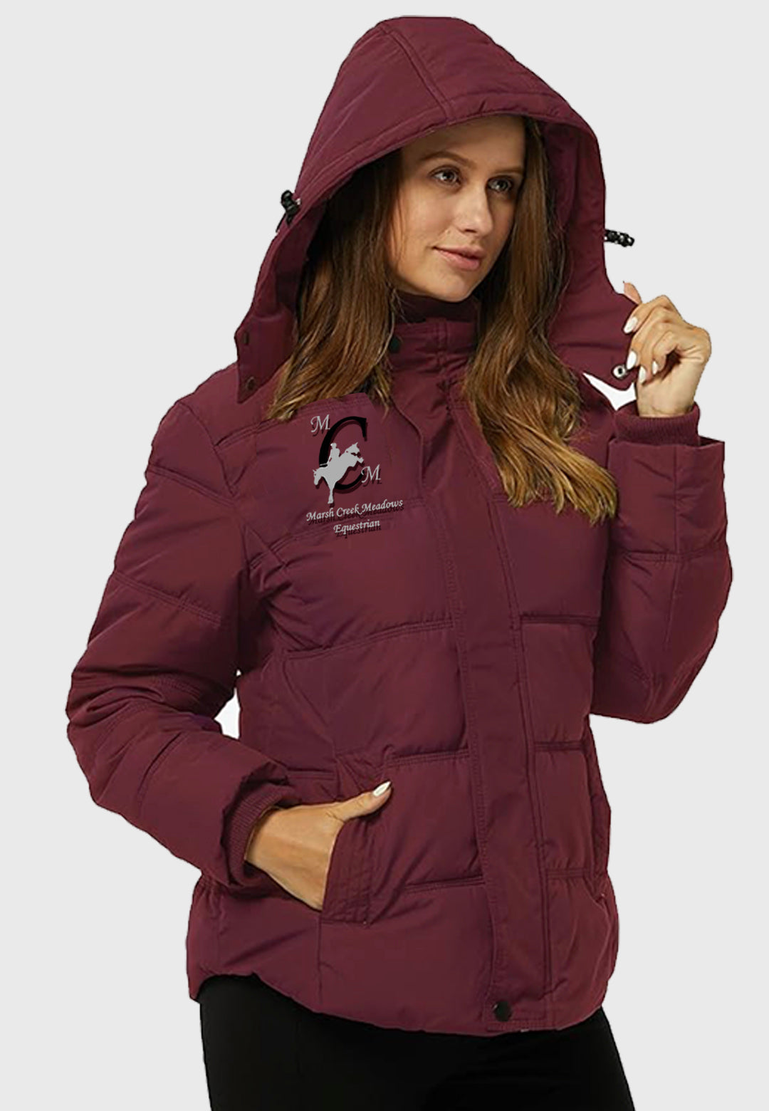Marsh Creek Meadows Wantdo Ladies Winter Jacket with Removable Hood, 2 Color Options