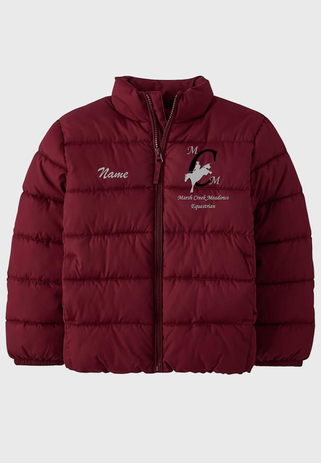Marsh Creek Meadows Equestrian The Children's Place Youth Medium Weight Puffer Jacket