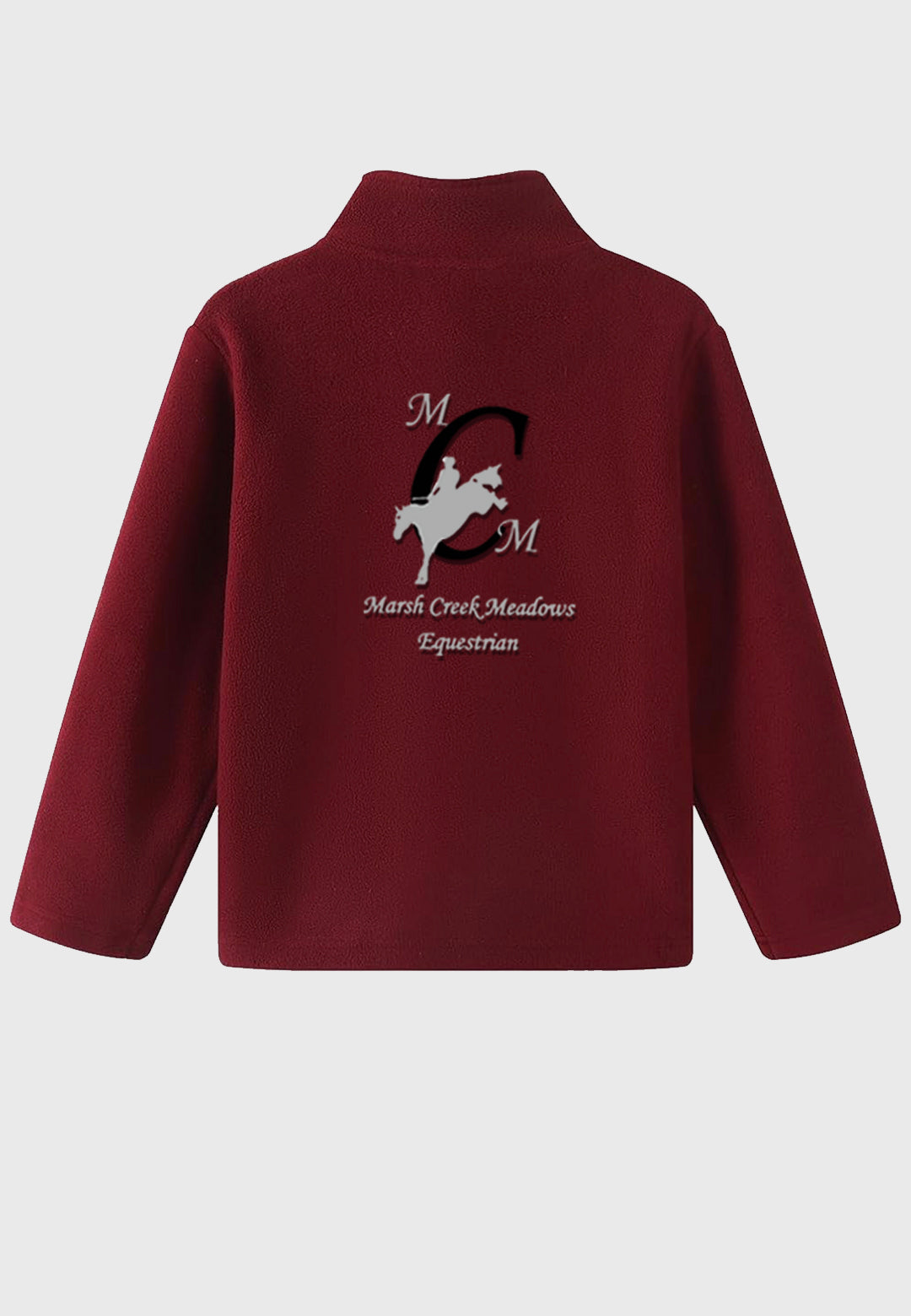 Marsh Creek Meadows Equestrian Noomelfish Girls Full Zip Soft Polar Fleece Jacket with Pockets, 3 Color Options