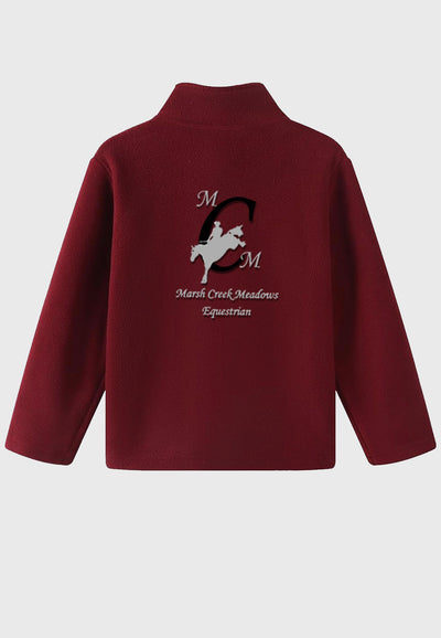 Marsh Creek Meadows Equestrian Noomelfish Girls Full Zip Soft Polar Fleece Jacket with Pockets, 3 Color Options