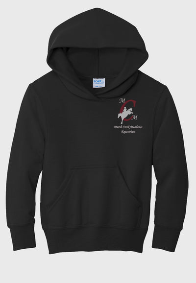 Marsh Creek Meadows Equestrian Port & Company® Essential Youth Fleece Pullover Hooded Sweatshirt, 3 Color Options